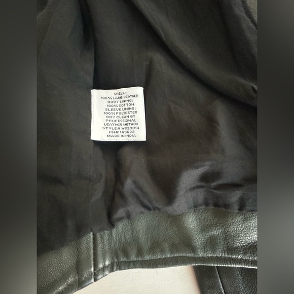 NWOT Walter Baker Allison Leather Moto Jacket |olive color - Picture 6 of 7